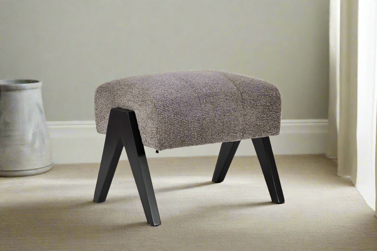 Asher Fabric Accent Chair + Ottoman – Fawn | by Arbor & Elm 5