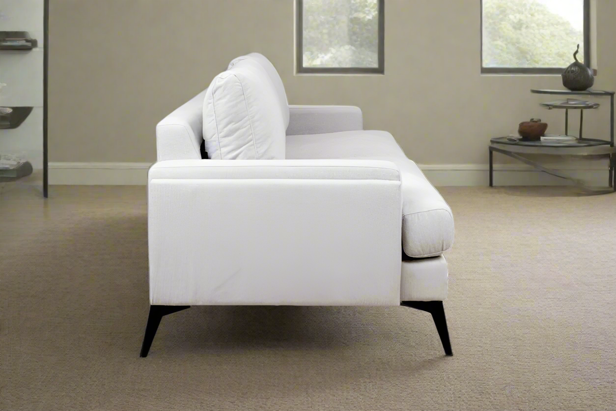 Barclay Soho 3-Seater Fabric Lounge – Light Grey | by Arbor & Elm 5