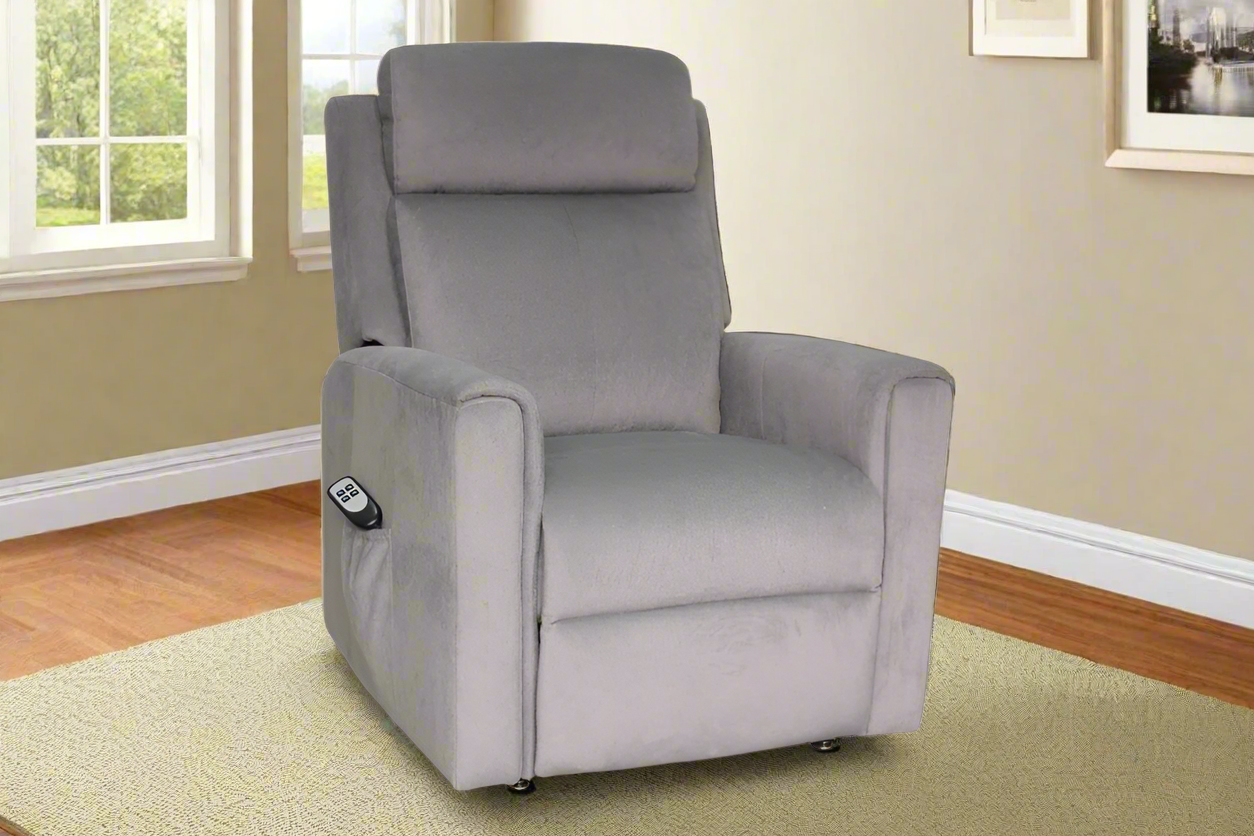 Eden Fabric Lift Chair – Dark Grey | by Arbor & Elm 1