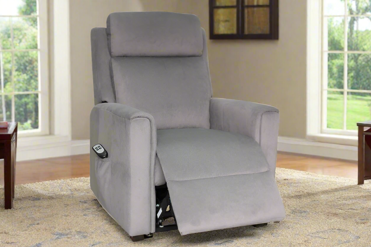 Eden Fabric Lift Chair – Dark Grey | by Arbor & Elm 2
