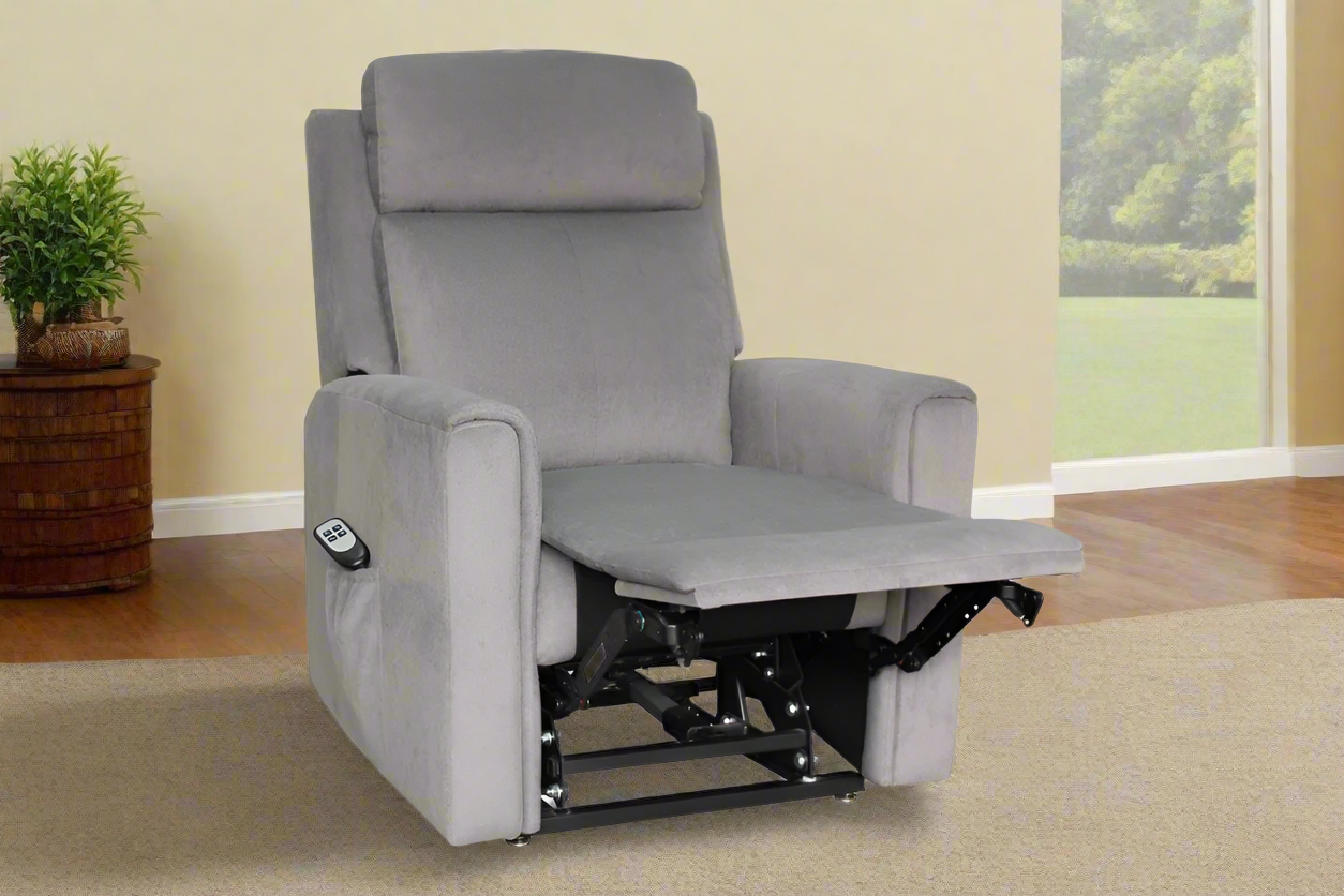 Eden Fabric Lift Chair – Dark Grey | by Arbor & Elm 3