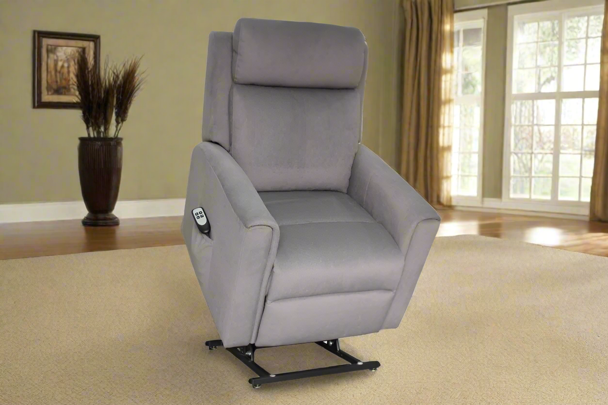 Eden Fabric Lift Chair – Dark Grey | by Arbor & Elm 4