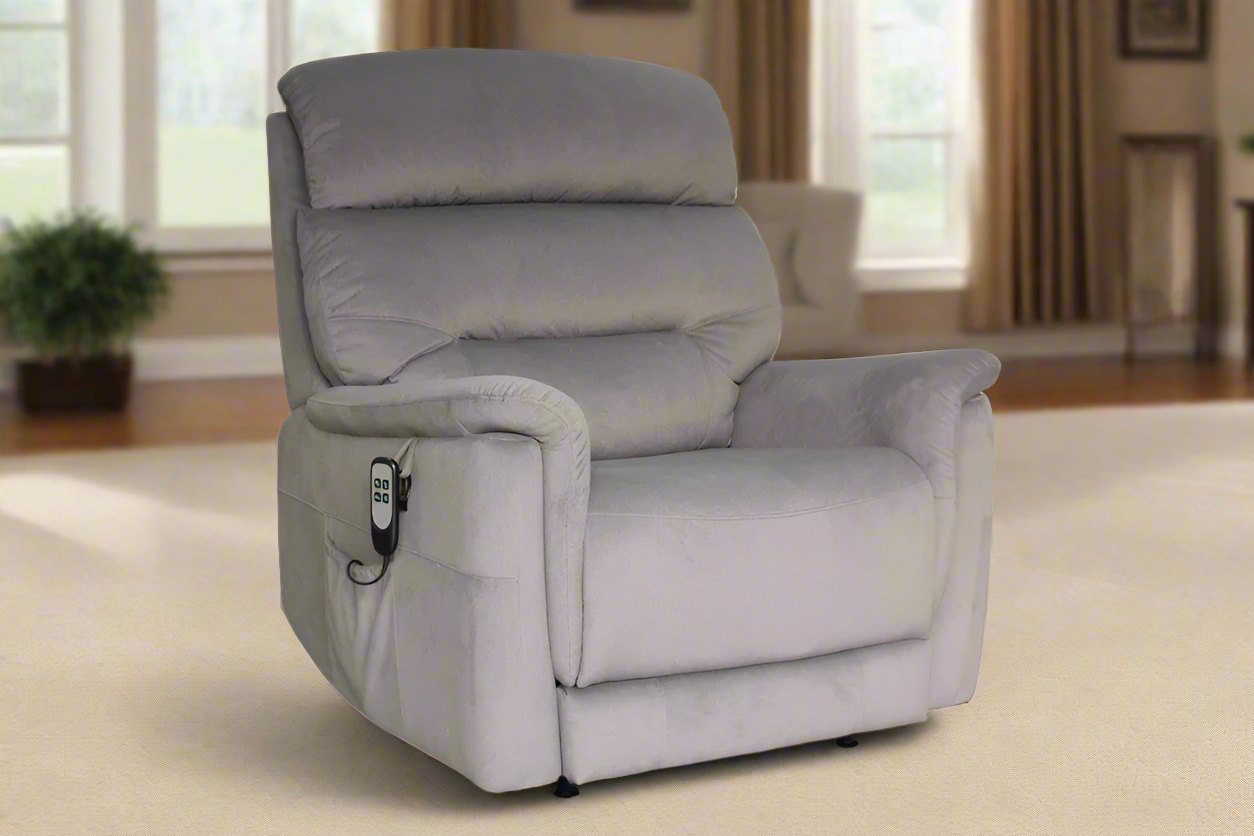 Elliot Fabric Lift Chair – Dark Grey | by Arbor & Elm 1