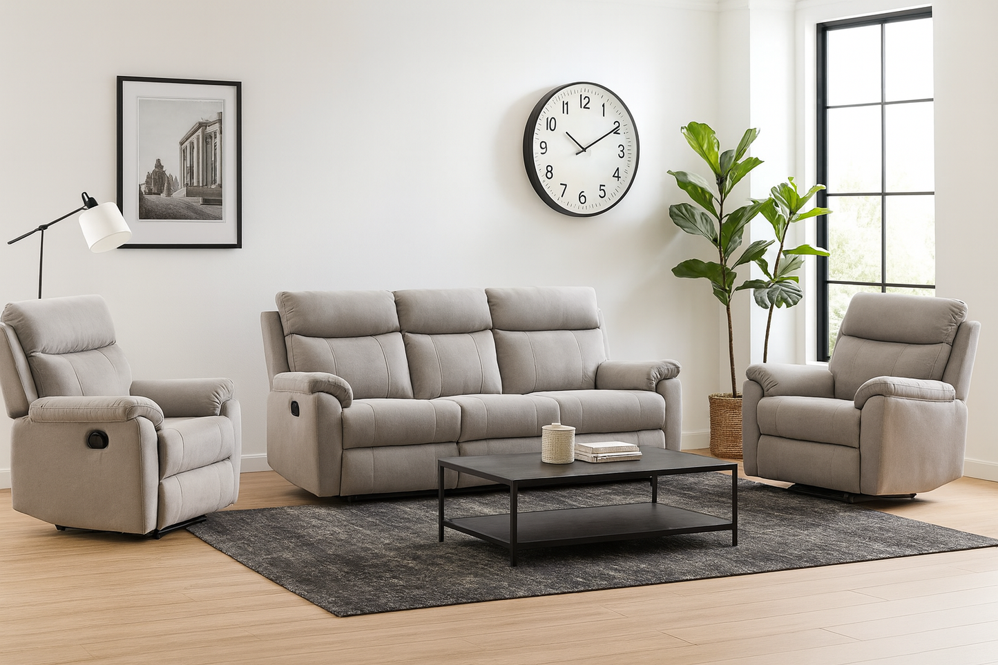 Recliner Lounge Suite 3 piece