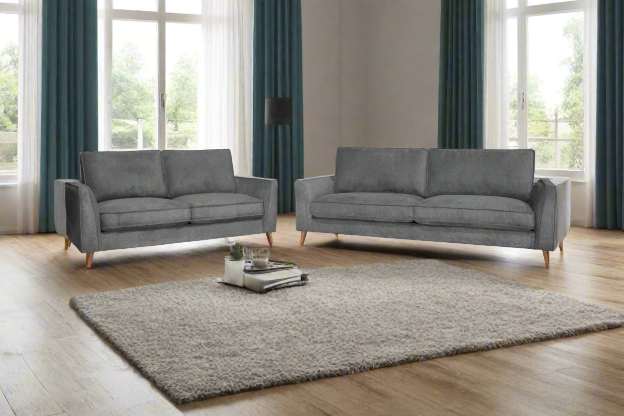 Hjem Harmony 3+2 Sofa Set | Anthracite Grey Upholstery | by Arbor & Elm