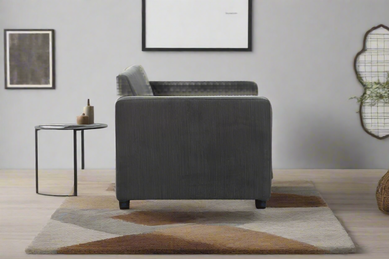 Hudson Queen Sofa Bed with Memory Foam Mattress – Charcoal Fabric | by Arbor & Elm 3