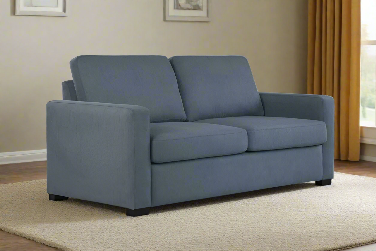 Hudson Queen Sofa Bed with Memory Foam Mattress – Ink Fabric | by Arbor & Elm 1