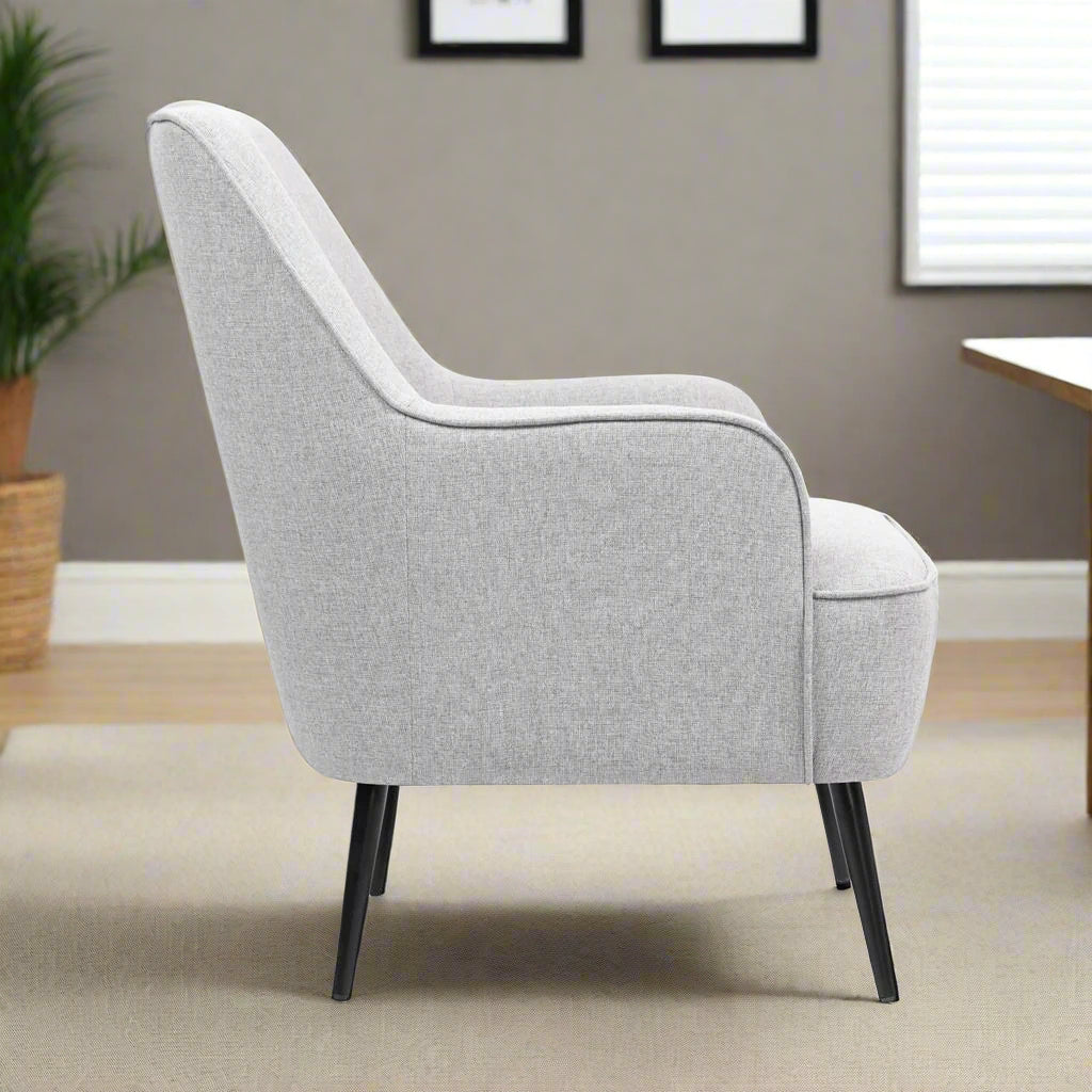 Julia Accent Chair Light Grey 3
