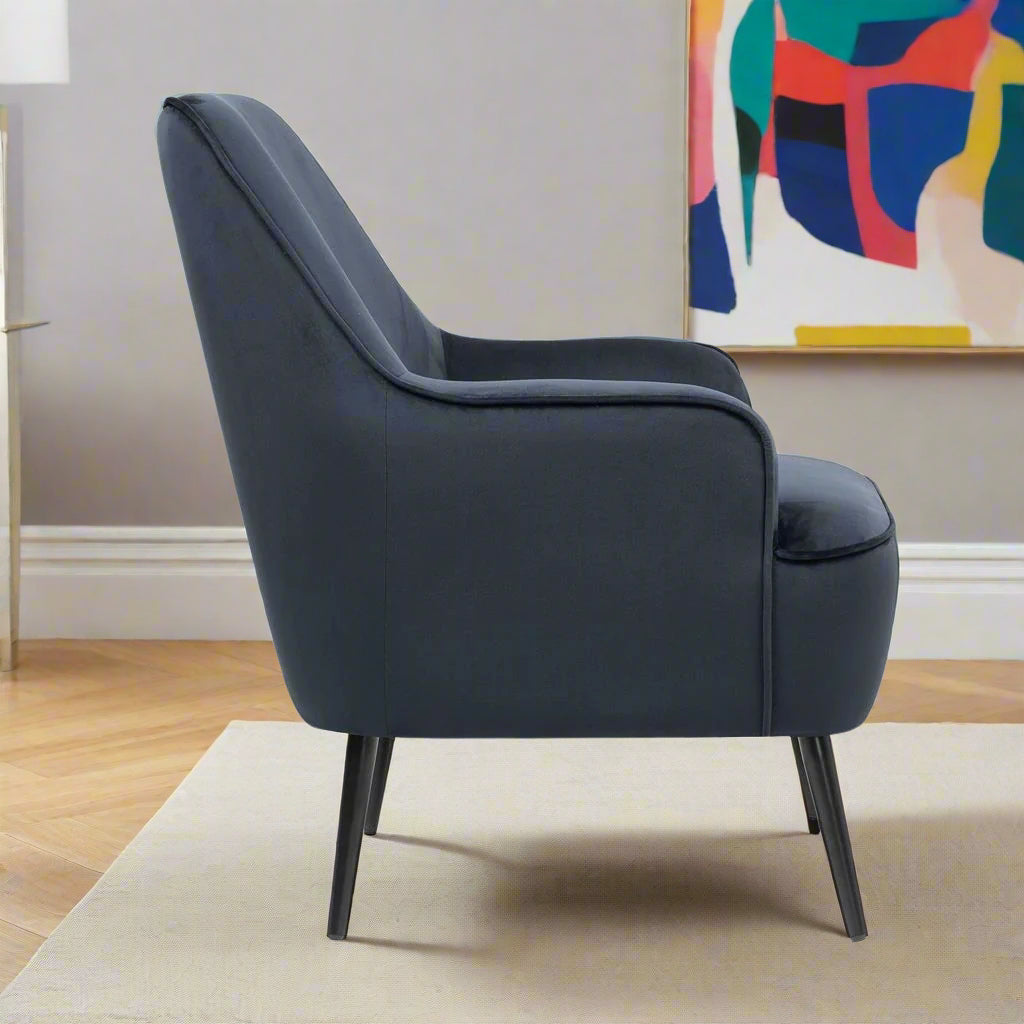 Julia Accent Chair Navy 3