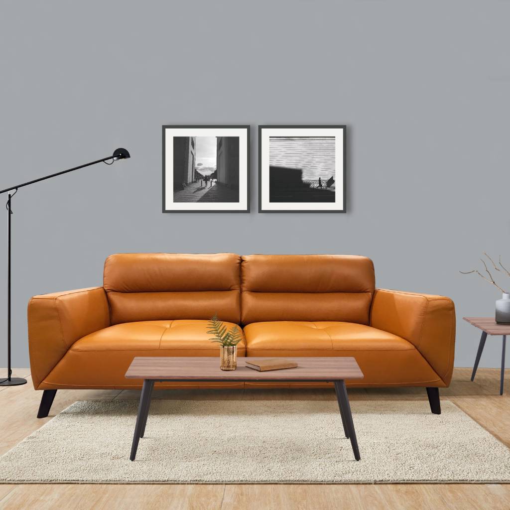 Lennox 3 Seater Leather Sofa