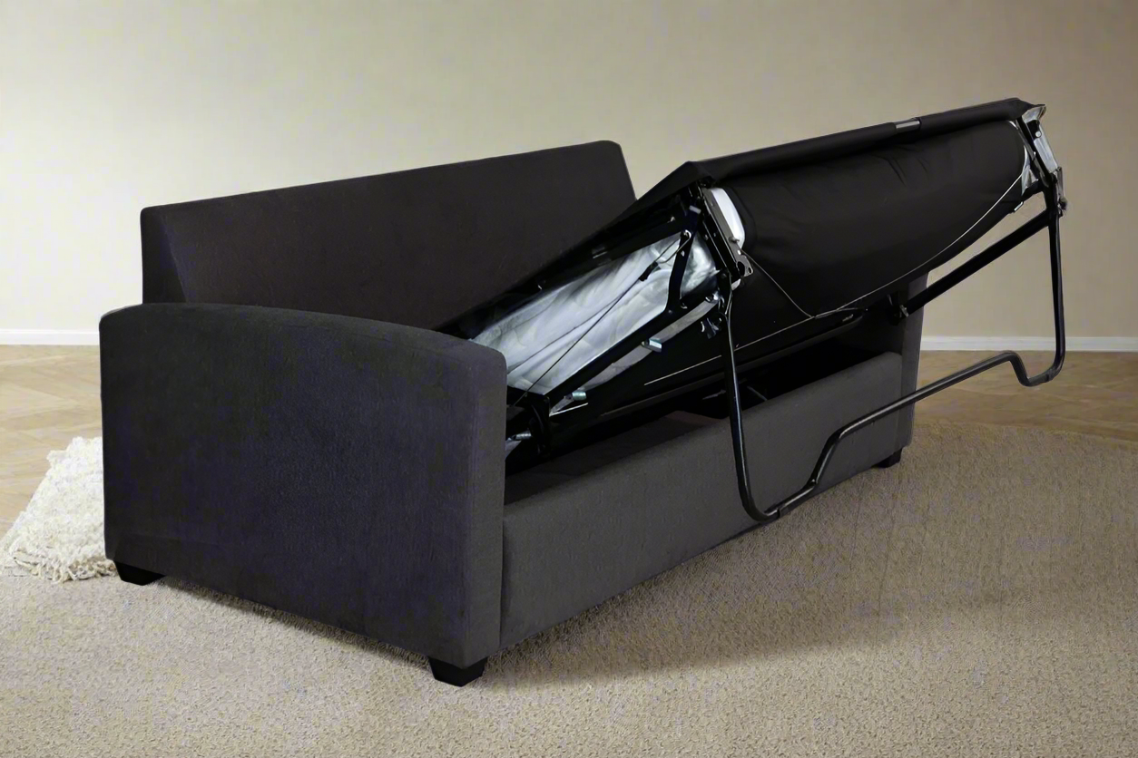 Luna Double Sofa Bed with Mattress – Graphite | by Arbor & Elm 2