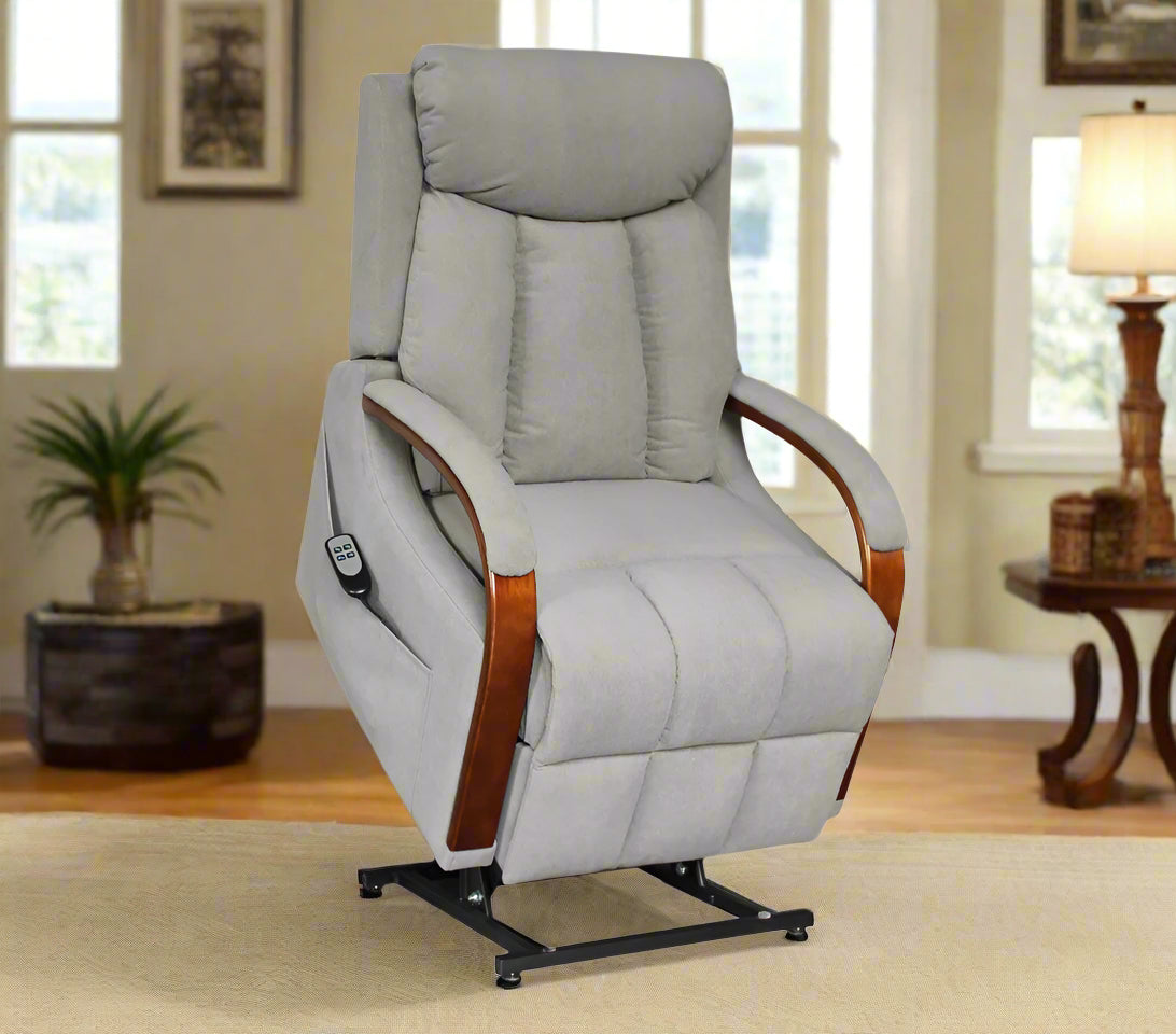 Perth Fabric Lift Chair – Graphite | by Arbor & Elm 4