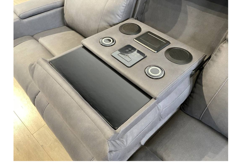 Prestige 3-Seater Electric Recliner Lounge | Grey Upholstery | Premium Comfort by Arbor & Elm 2