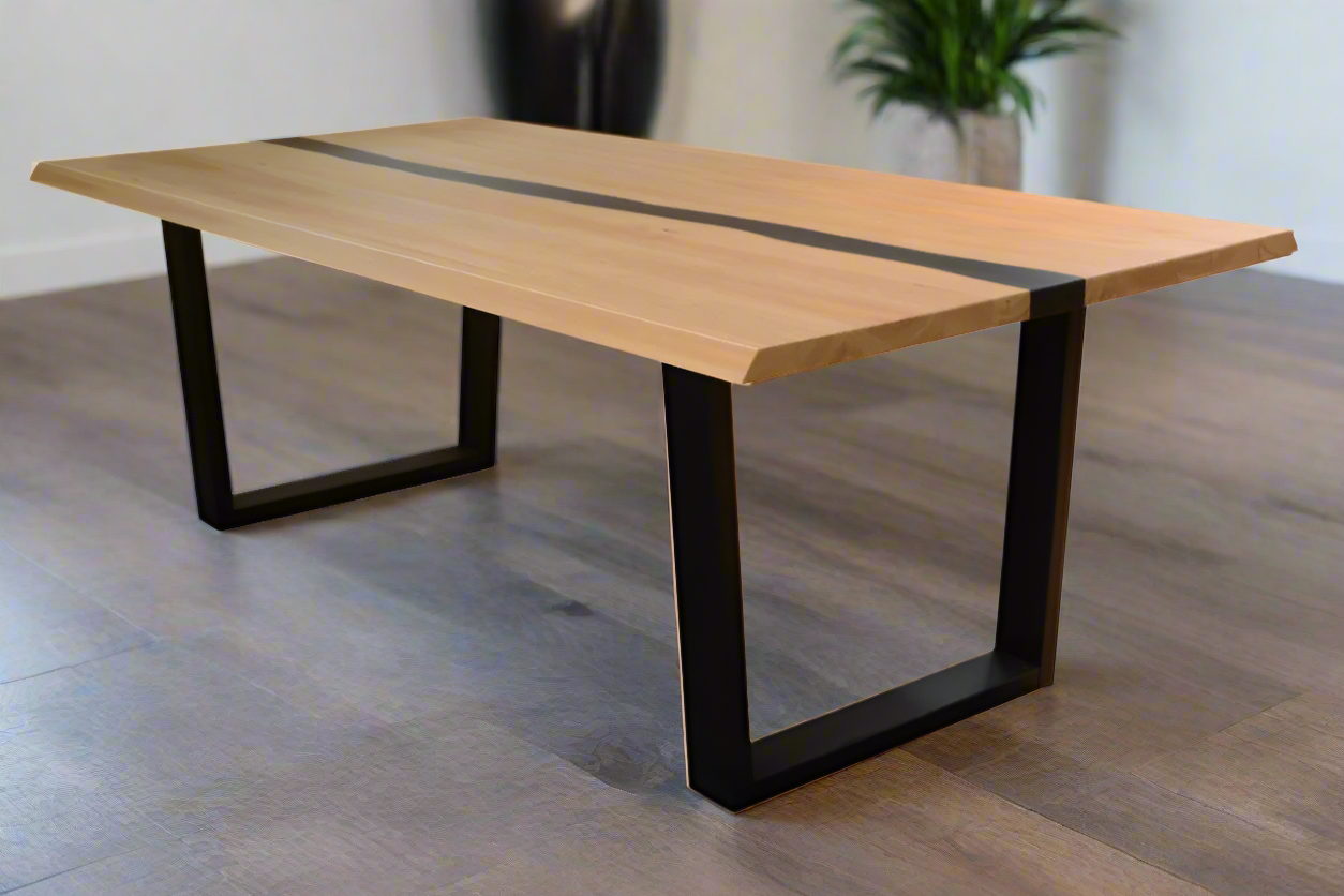 Sierra Coffee Table | Natural Timber & Black Legs | by Arbor & Elm
