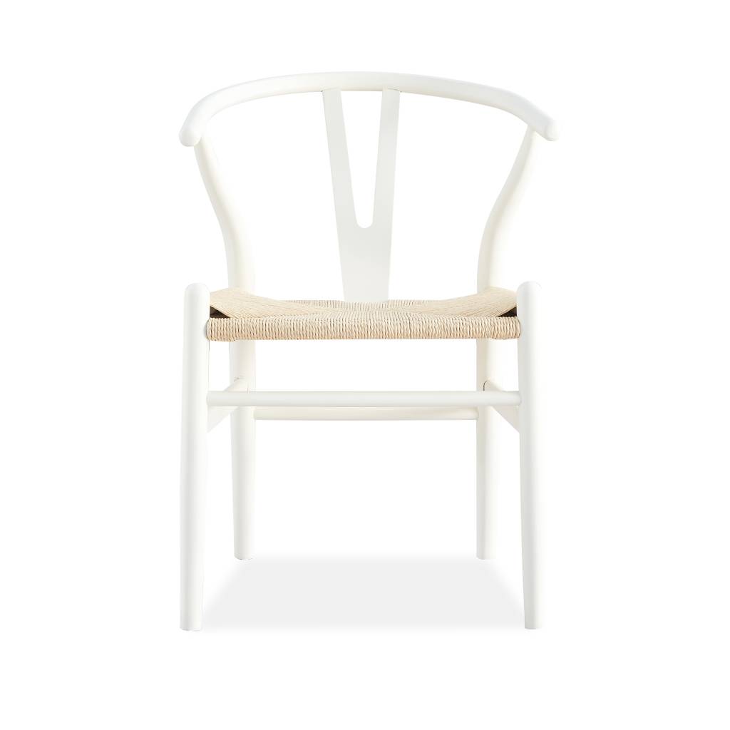 Scandi Style Wishbone Dining Chair | Modern Scandinavian Style | Black, White or Natural | 56 x 57 x 78cm