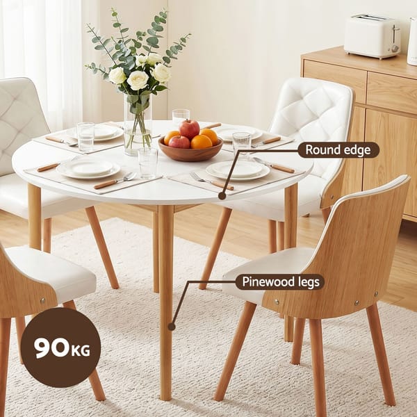 Dining setting showing features of table