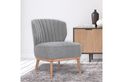 Astoria Accent Chair – Grey Fabric | by Arbor & Elm
