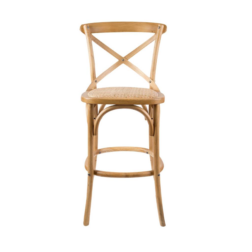 Avenue Bar Stool | Oak Finish | 52 x 49.5 x 103 cm | by Arbor & Elm