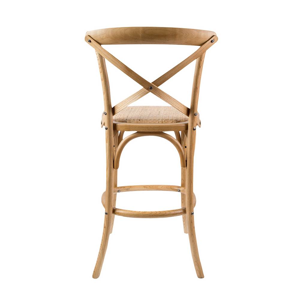 Avenue Bar Stool | Oak Finish | 52 x 49.5 x 103 cm | by Arbor & Elm
