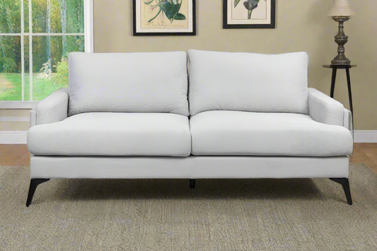 Barclay Hudson 2-Seater Fabric Lounge – Light Grey | by Arbor & Elm 1