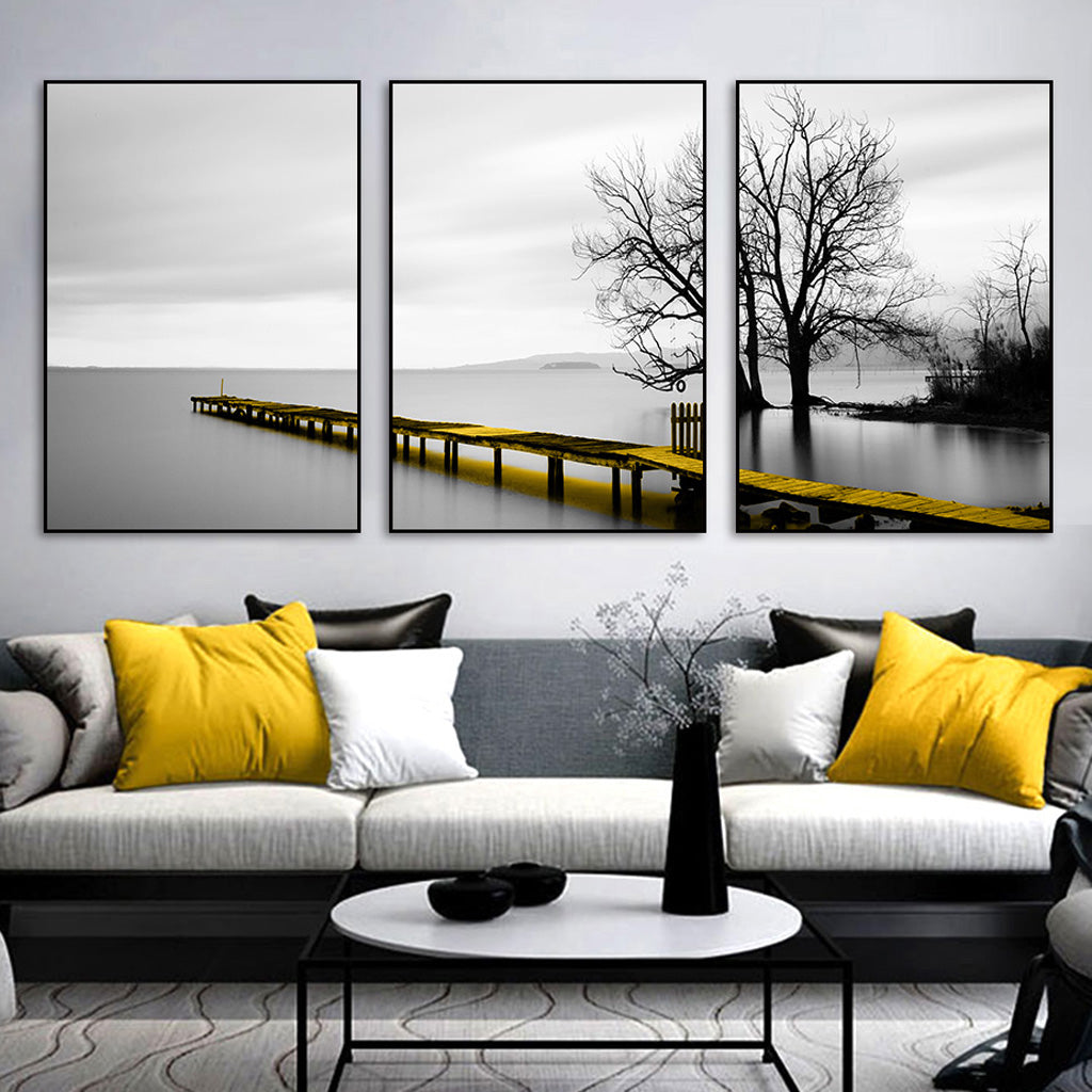 Wall Art Lake Jetty 2