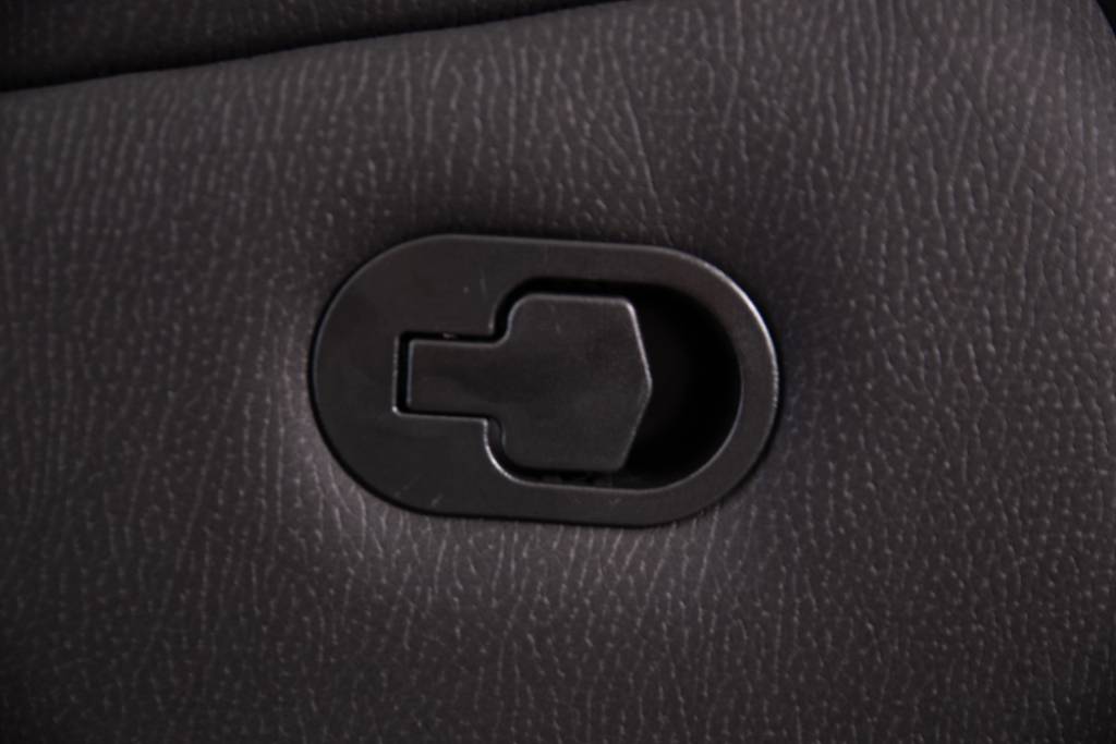 Close-up of a recliner control mechanism
