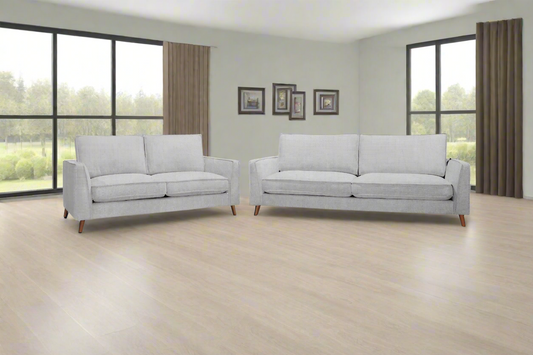 Hjem Serenity 3+2 Sofa Set | Glacier Grey Fabric | by Arbor & Elm