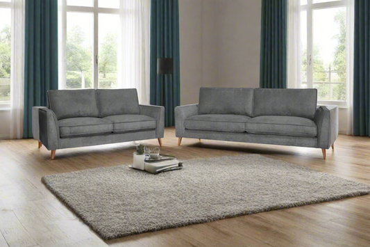 Hjem Harmony 3+2 Sofa Set | Anthracite Grey Upholstery | by Arbor & Elm