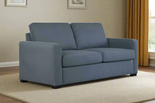Hudson Queen Sofa Bed with Memory Foam Mattress – Ink Fabric | by Arbor & Elm 1