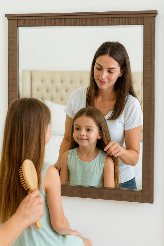 Montague Mirror | Rustic Timber Frame | 101 × 4.5 × 100 cm