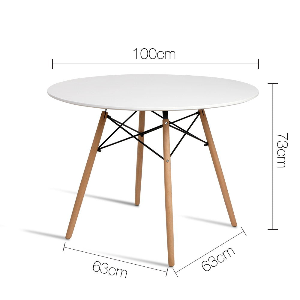 Round table with dimensions