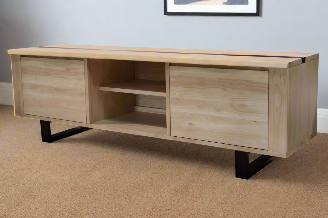 Sierra 2-Door ETU | Contemporary Natural & Black Design | by Arbor & Elm 1
