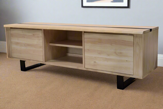 Sierra 2-Door ETU | Contemporary Natural & Black Design | by Arbor & Elm 1
