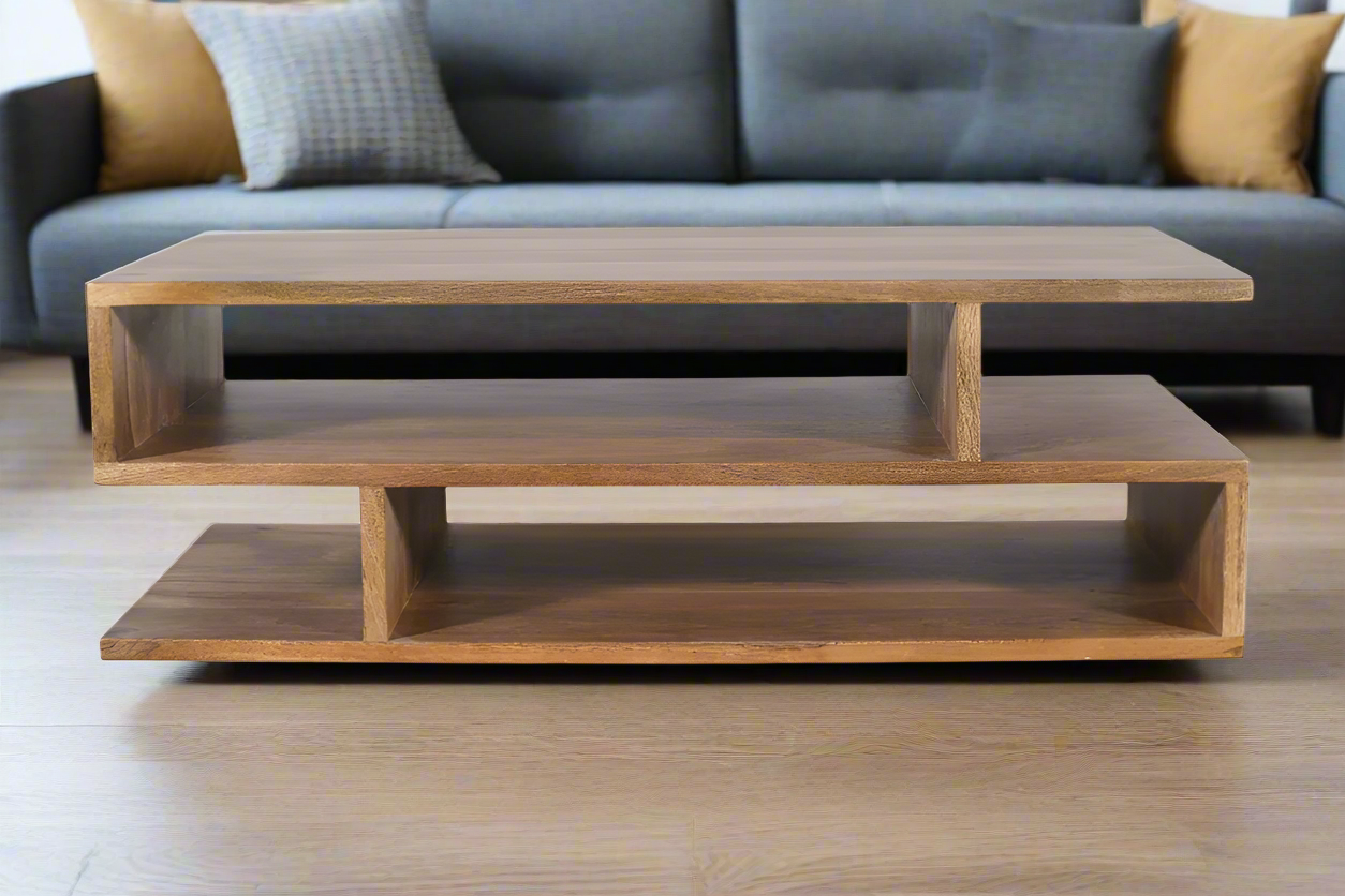 Summit Coffee Table | Royal Oak Finish | 120 x 60 x 40 cm | by Arbor & Elm 2