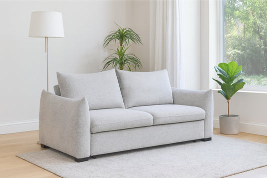 Marlo Fabric 3 Seater Sofa Bed | Grey or Green | by Arbor & Elm
