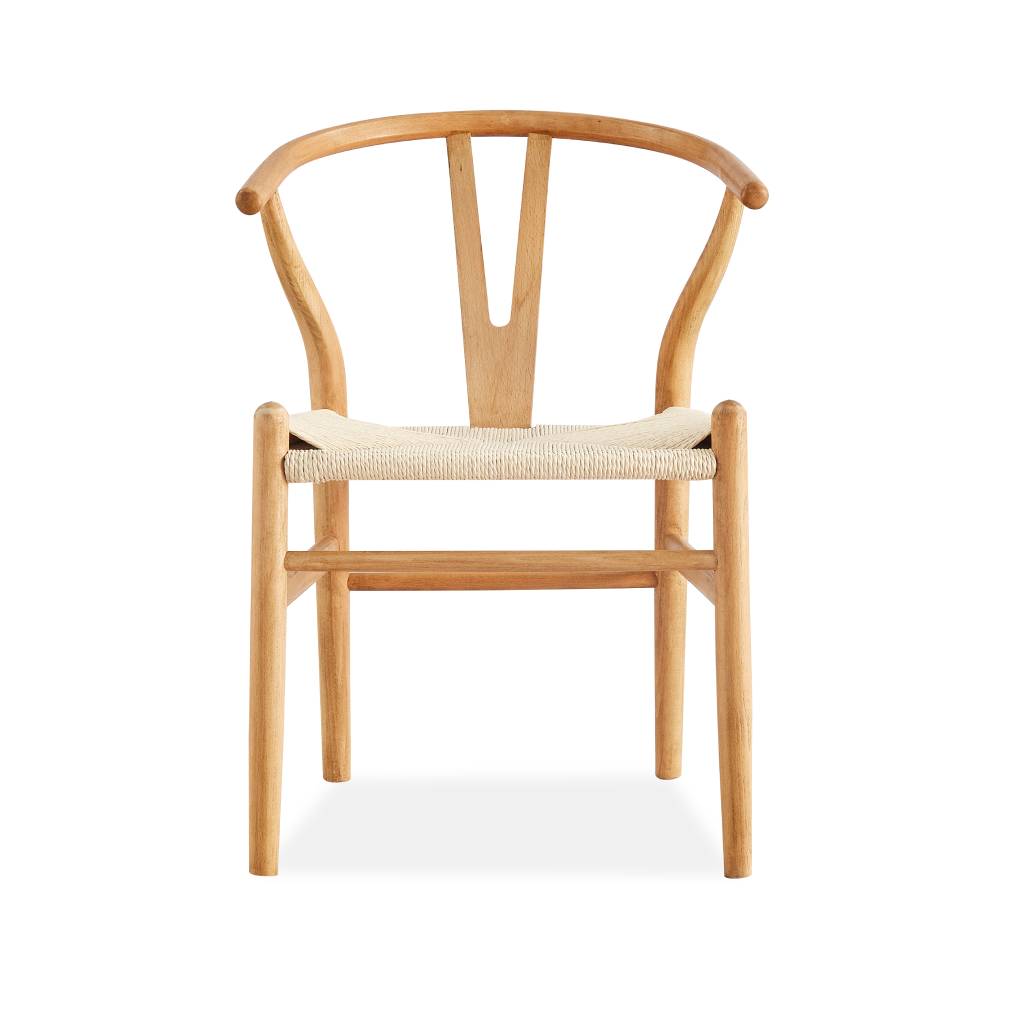 Scandi Style Wishbone Dining Chair | Modern Scandinavian Style | Black, White or Natural | 56 x 57 x 78cm