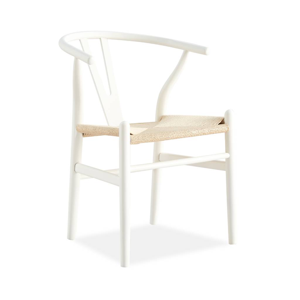 Scandi Style Wishbone Dining Chair | Modern Scandinavian Style | Black, White or Natural | 56 x 57 x 78cm